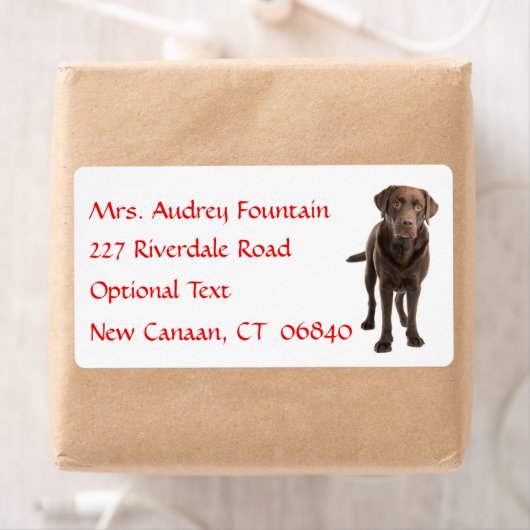 Labrador Retriever Personalisiert Name Address Lab (Insitu)