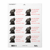 Labrador Retriever Personalisiert Name Address Lab (Vorne)
