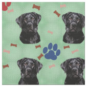 Labrador Retriever - Personalisiert Stoff (Nahaufnahme)