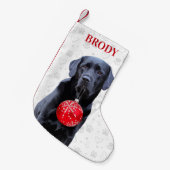 Labrador Retriever Pet Dog Paw Prinz Weihnachten Kleiner Weihnachtsstrumpf (Vorderansicht (hängend))