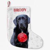 Labrador Retriever Pet Dog Paw Prinz Weihnachten Kleiner Weihnachtsstrumpf (Vorderseite)