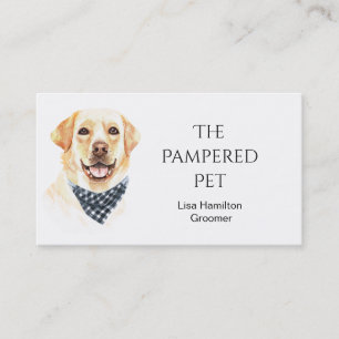 Labrador Retriever Pet Groomer/Vet/Sitter Visitenkarte