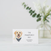 Labrador Retriever Pet Groomer/Vet/Sitter Visitenkarte (Stehend Vorderseite)