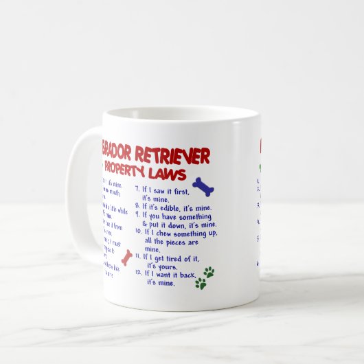 LABRADOR RETRIEVER PL2 KAFFEETASSE (Vorderseite Links)