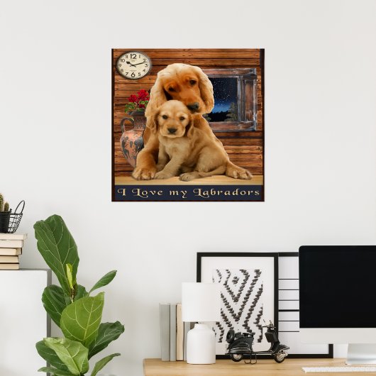 Labrador Retriever-Plakate Poster (Heimbüro)