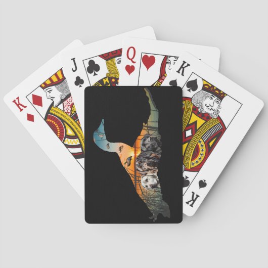 Labrador Retriever Playing Cards, Entenjagd Spielkarten (Rückseite)