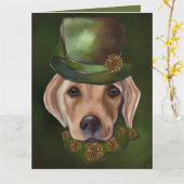 LABRADOR RETRIEVER POETRY CARD KARTE (Gelbe Blume)