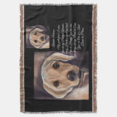 Labrador Retriever Poetry Decke (Vorderseite Vertikal)