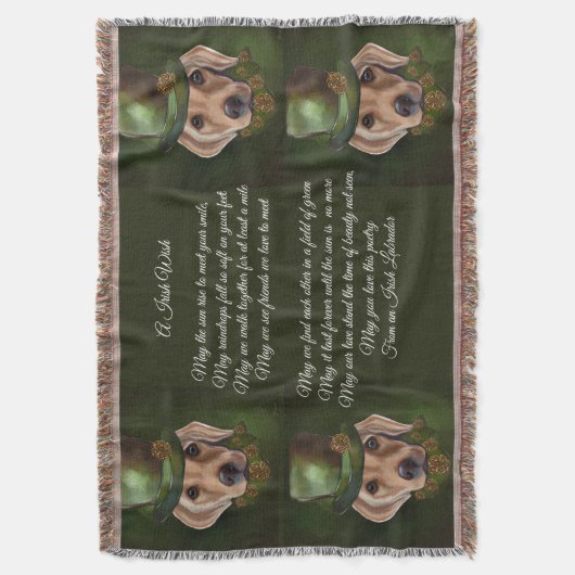Labrador Retriever Poetry Decke (Vorderseite Vertikal)