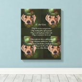 Labrador Retriever Poetry Leinwanddruck (Insitu (Holzboden))