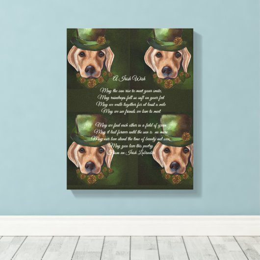 Labrador Retriever Poetry Leinwanddruck (Insitu (Holzboden))