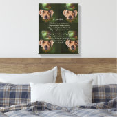 Labrador Retriever Poetry Leinwanddruck (Insitu (Schlafzimmer))