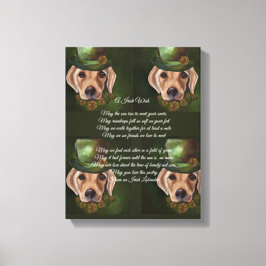 Labrador Retriever Poetry Leinwanddruck (Vorderseite)