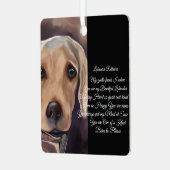 Labrador Retriever Poetry Ornament Aus Metall (Vorderseite links)