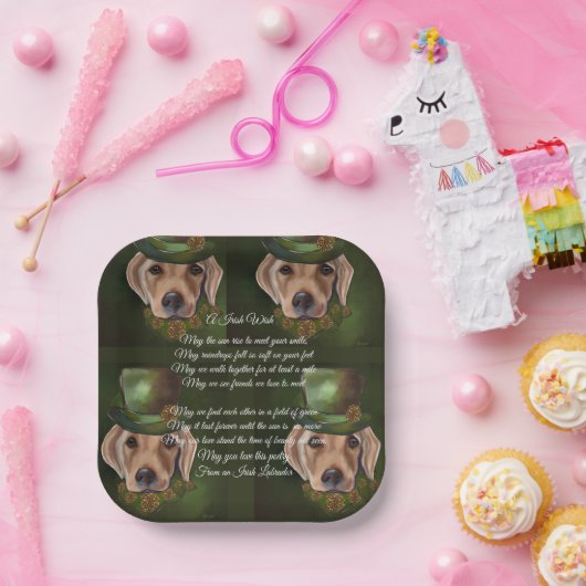 Labrador Retriever Poetry Pappteller (Party)