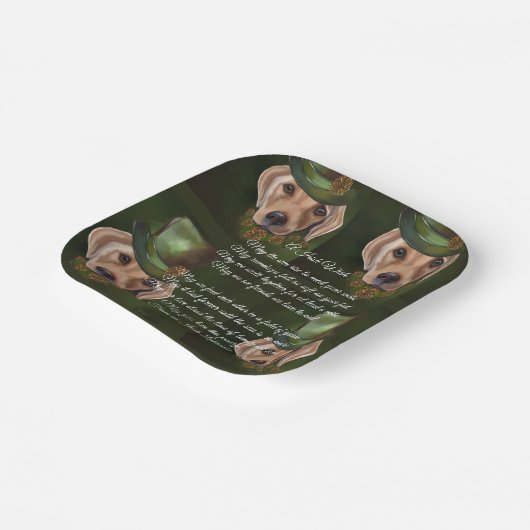 Labrador Retriever Poetry Pappteller (Gewinkelt)