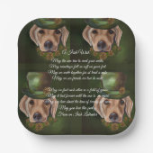 Labrador Retriever Poetry Pappteller (Vorderseite)