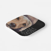 Labrador Retriever Poetry Pappteller (Gewinkelt)