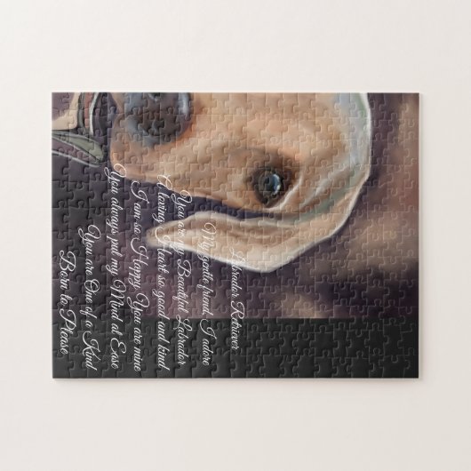 Labrador Retriever Poetry Puzzle (Horizontal)