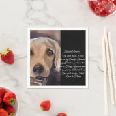 Labrador Retriever Poetry Serviette (Beispiel)