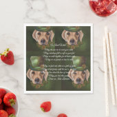 Labrador Retriever Poetry Serviette (Beispiel)