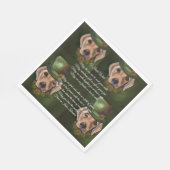 Labrador Retriever Poetry Serviette (Ecke)