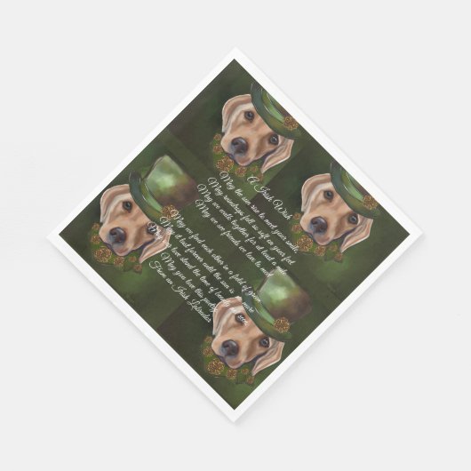 Labrador Retriever Poetry Serviette (Ecke)