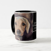 Labrador Retriever Poetry Tasse (Vorderseite Links)