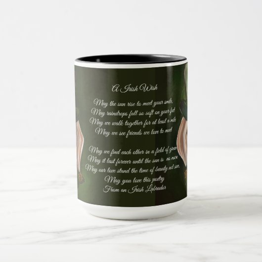 Labrador Retriever Poetry Tasse (Zentrum)