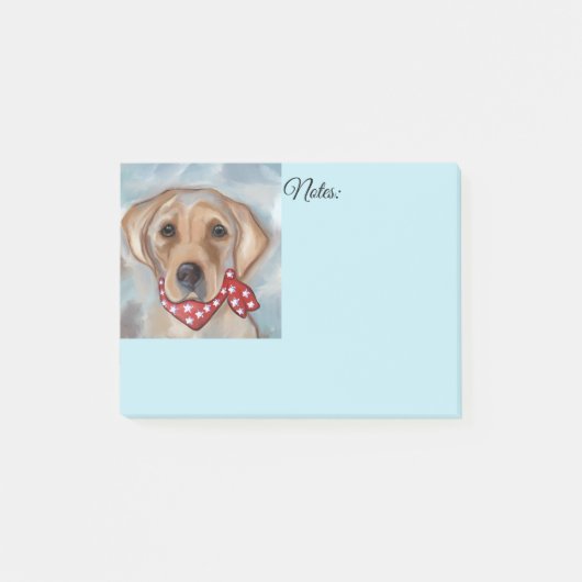 LABRADOR RETRIEVER POST-IT KLEBEZETTEL (Vorderseite)