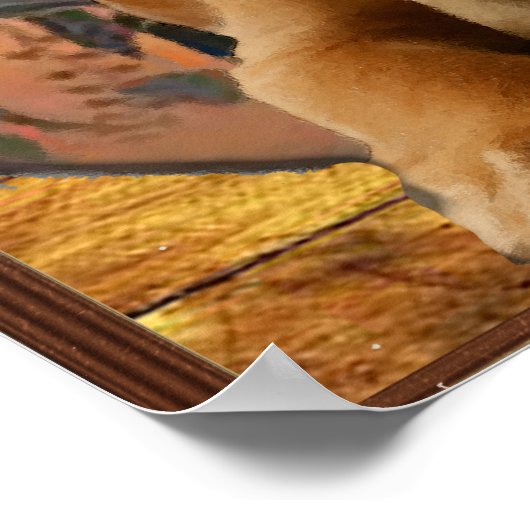 Labrador Retriever Poster (Ecke)