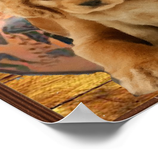 Labrador Retriever Poster (Ecke)