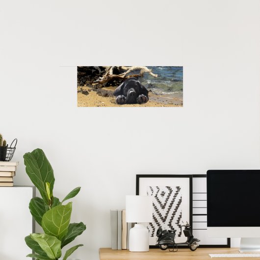 Labrador Retriever Poster Beach (Heimbüro)