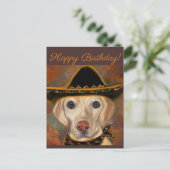 Labrador Retriever Postkarte (Stehend Vorderseite)