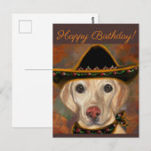 Labrador Retriever Postkarte (Vorne/Hinten)