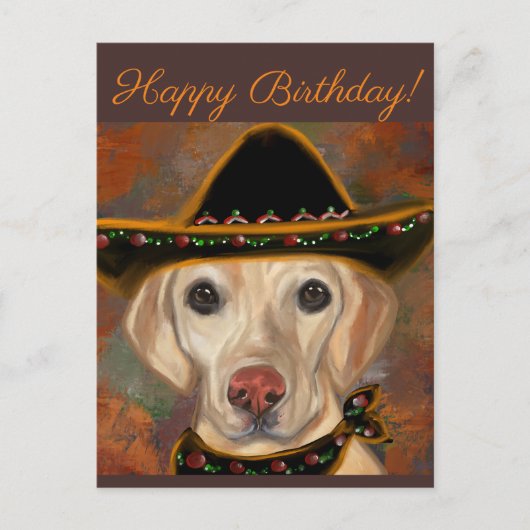 Labrador Retriever Postkarte (Vorderseite)