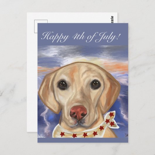 Labrador Retriever Postkarte (Vorne/Hinten)