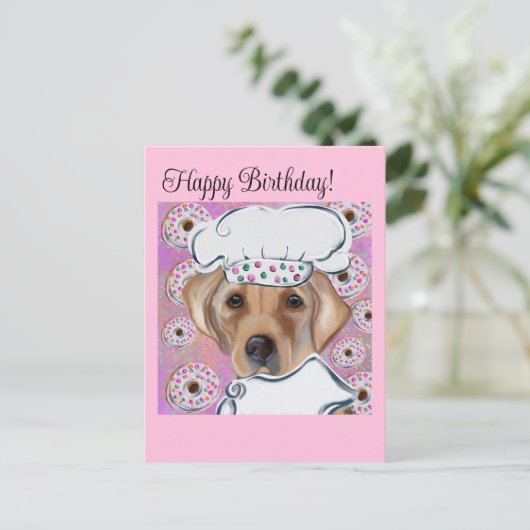 LABRADOR RETRIEVER POSTKARTE (Stehend Vorderseite)