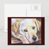 Labrador Retriever Postkarte (Vorne/Hinten)