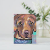 LABRADOR RETRIEVER POSTKARTE (Stehend Vorderseite)