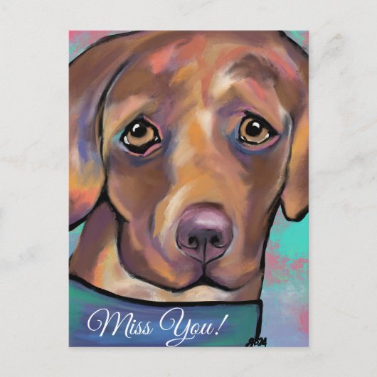 LABRADOR RETRIEVER POSTKARTE (Vorderseite)