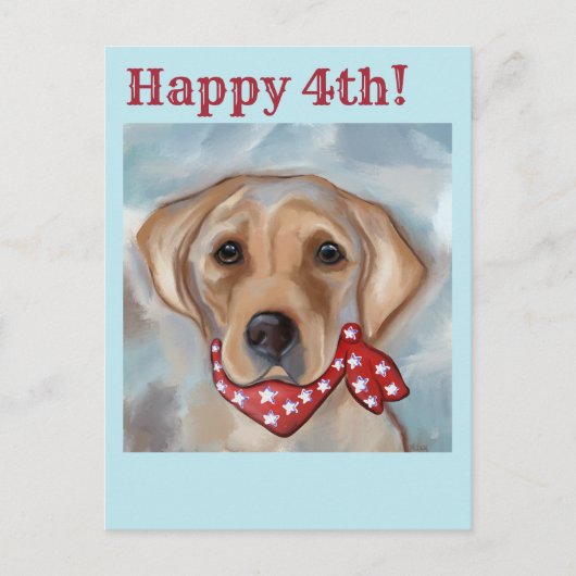 LABRADOR RETRIEVER POSTKARTE (Vorderseite)