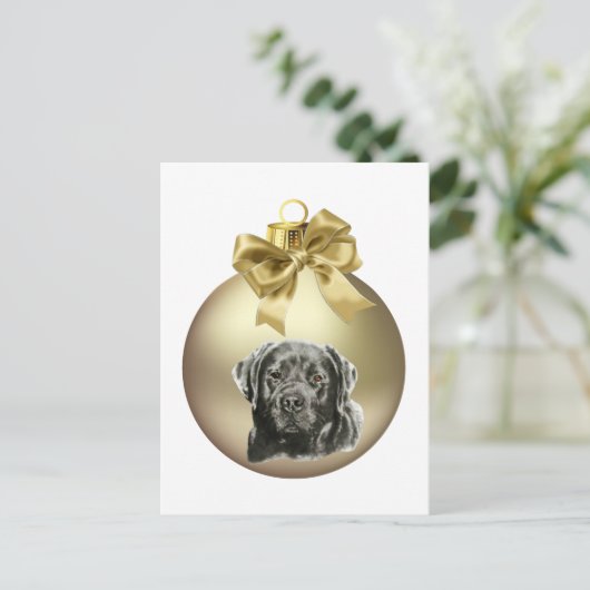 Labrador Retriever Postkarte (Stehend Vorderseite)