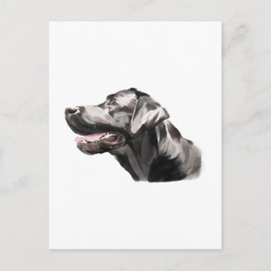 Labrador Retriever Postkarte, handgemalte Aquarell Postkarte