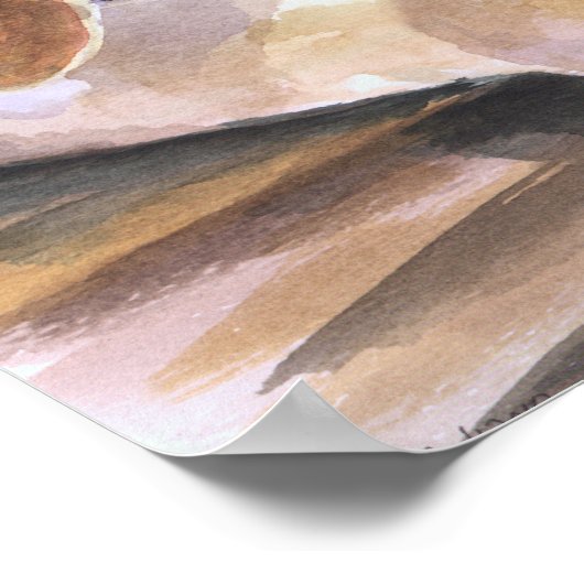 Labrador Retriever Print Poster (Ecke)