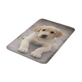 Labrador Retriever Puppy Badematte (Schrägansicht)