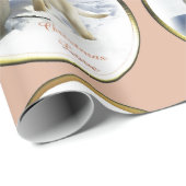 Labrador Retriever Puppy Christmas Geschenkpapier (Rolleneckpunkt)