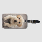 Labrador Retriever Puppy Gepäckanhänger (Vorderseite (Horizontal))