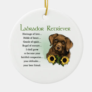 Labrador Retriever Puppy Heritage Gifts Keramik Ornament