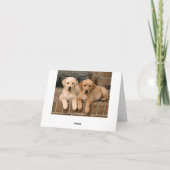 Labrador Retriever Puppy Hund Note Card Karte (Rückseite)
